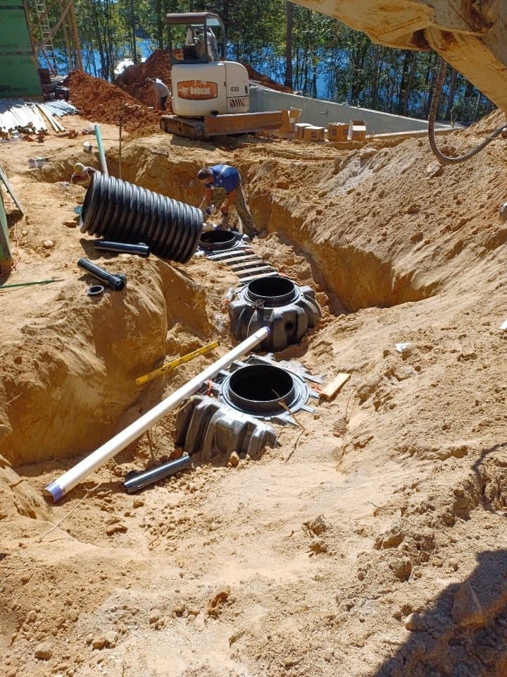 Swamp Rabbit Septic job site